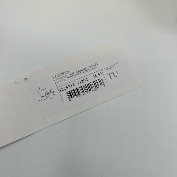 COPY - Brand New Louboutin Gold Clutch On Chain Loubi54 leather handbag - Picture 10 of 14